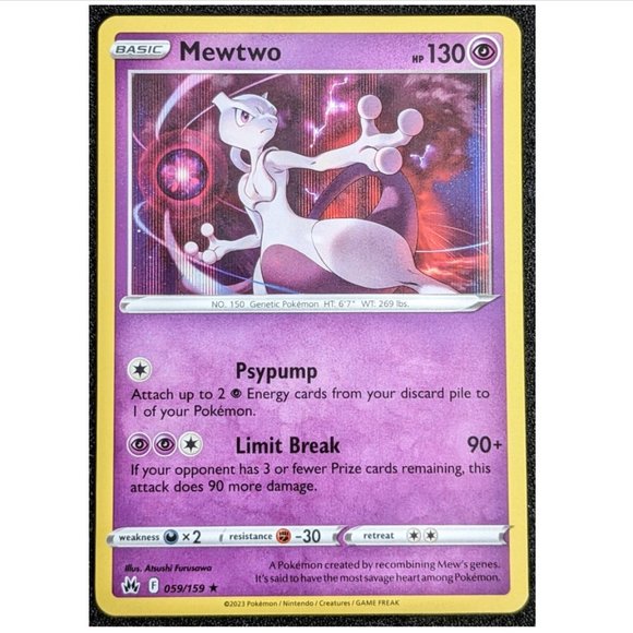 Pokemon | Toys | Crown Zenith Pokemon Card Mewtwo 5959 | Poshmark